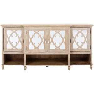 Safavieh Couture Home Juliette Contemporary Grey Mirrored Sideboard(White)