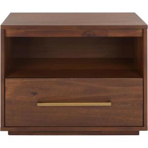 Safavieh Couture Mallory Dark Chocolate 1-Drawer Storage Nightstand(Brown)