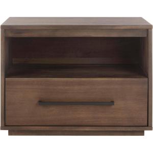 Safavieh Couture Mallory Dark Chocolate 1-Drawer Storage Nightstand(Dark Chocolate)