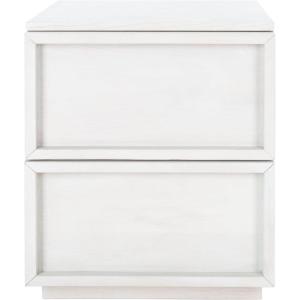 Safavieh Couture Zeus Natural 2-drawer Storage Nightstand(White Washed)