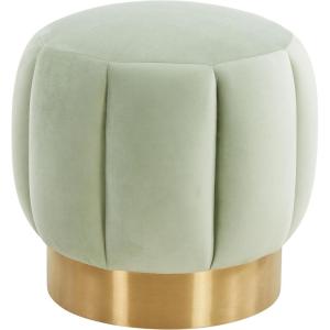 Safavieh Home Collection Maxine Pink and Gold Channel Tufted Otttoman Ottoman(Mint)