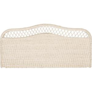 Safavieh Home Collection Sephina White Rattan Headboard (Queen)(White Washed)