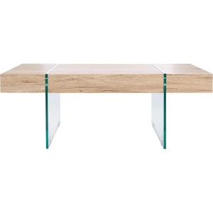 Safavieh Home Jacob White and Glass Leg Coffee Table(Natural / Glass)