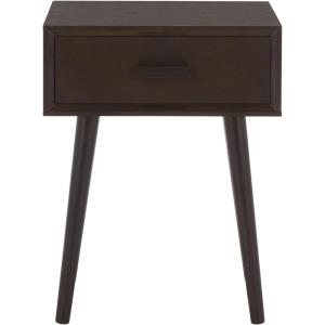 Safavieh Home Lyle Modern Slate Grey Accent Table(Dark Chocolate)
