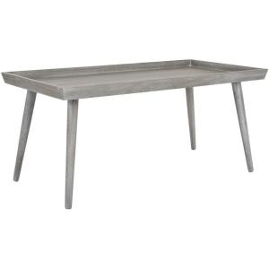 Safavieh Home Nonie Modern Slate Grey Tray Top Coffee Table(Slate / Grey)