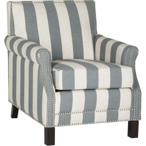 Safavieh Mercer Collection Charles Beige Linen Club Chair(Grey / White)
