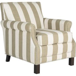 Safavieh Mercer Collection Charles Beige Linen Club Chair(Olive / White)