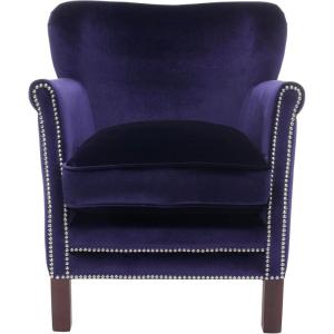 Safavieh Mercer Collection Connie Beige Linen Club Chair(Royal Blue)