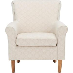 Safavieh Mercer Collection Margaret Ivory Floral Cotton Club Chair(Beige/Flower)