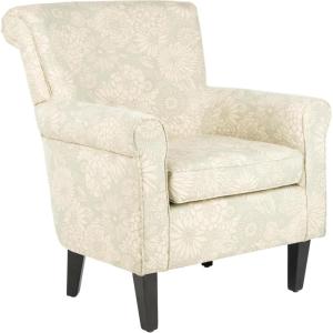 Safavieh Mercer Collection Margaret Ivory Floral Cotton Club Chair(Ivory)