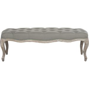 Safavieh Mercer Collection Randy Beige Linen Bench(Sea Mist)