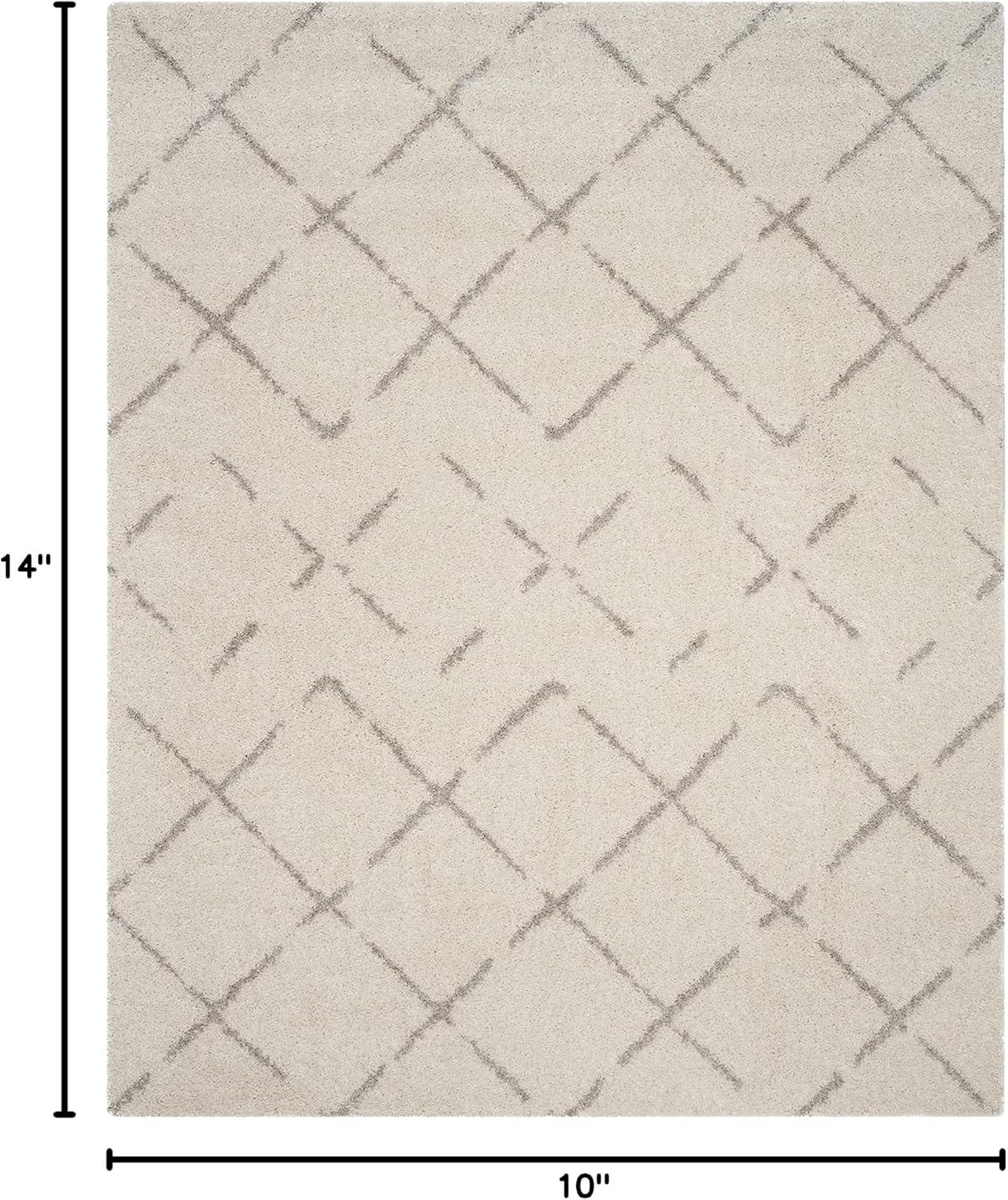 image:imageSAFAVIEH Area Rug 8x10 Arizona Shag Collection Large Ivory amp Beige Moroccan Boho Design NonShedding amp Easy to Clean Ideal for Living Room Bedroom Dining Space ASG743AIvoryBeige