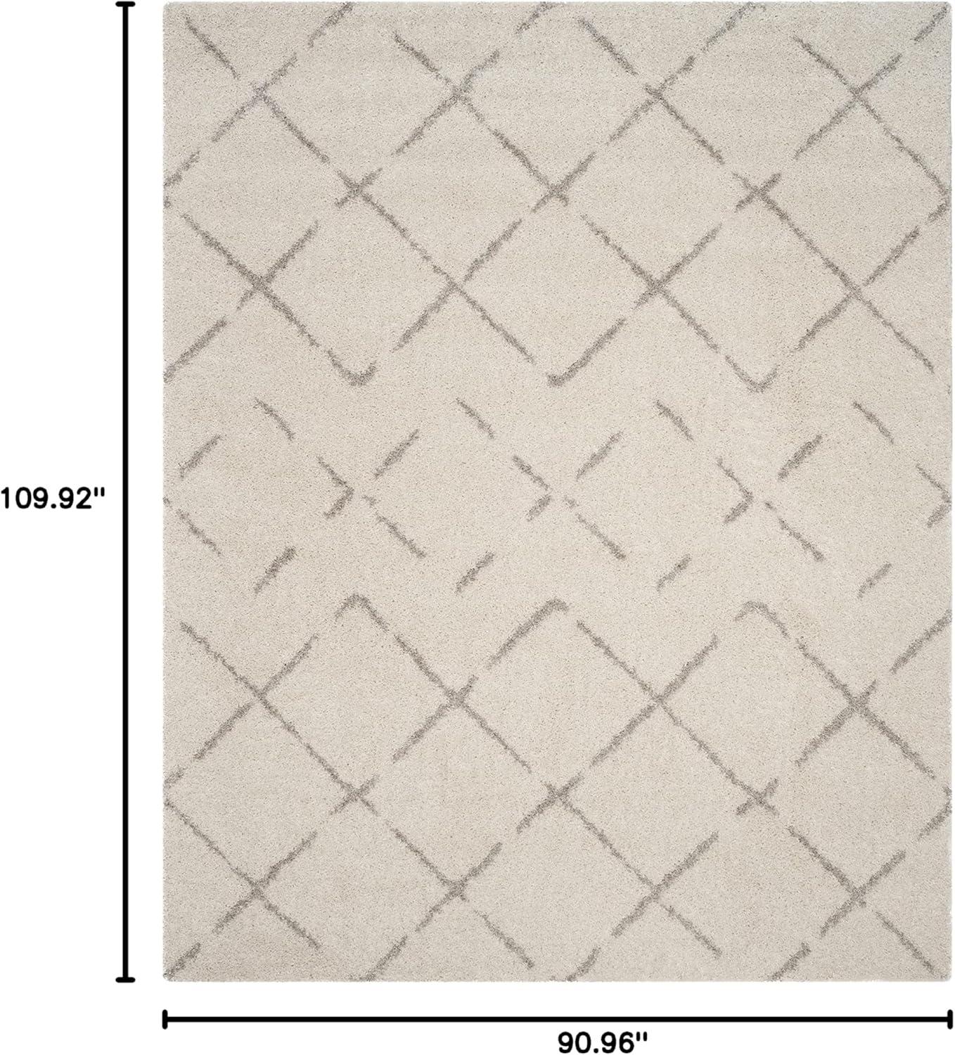 image:imageSAFAVIEH Area Rug 8x10 Arizona Shag Collection Large Ivory amp Beige Moroccan Boho Design NonShedding amp Easy to Clean Ideal for Living Room Bedroom Dining Space ASG743AIvoryBeige