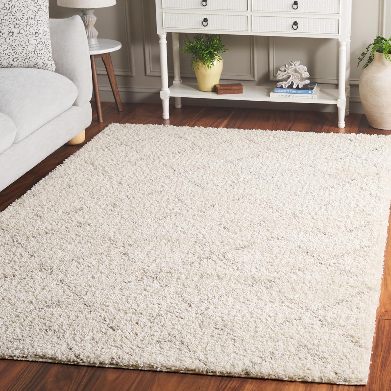 image:imageSAFAVIEH Area Rug 8x10 Arizona Shag Collection Large Ivory amp Beige Moroccan Boho Design NonShedding amp Easy to Clean Ideal for Living Room Bedroom Dining Space ASG743AIvoryBeige