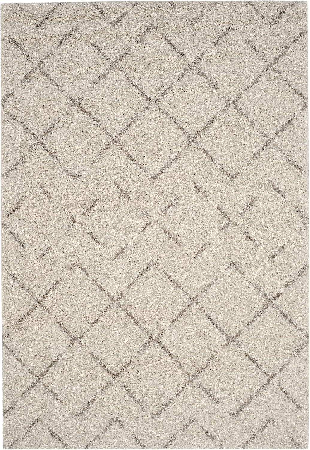 image:imageSAFAVIEH Area Rug 8x10 Arizona Shag Collection Large Ivory amp Beige Moroccan Boho Design NonShedding amp Easy to Clean Ideal for Living Room Bedroom Dining Space ASG743AIvoryBeige