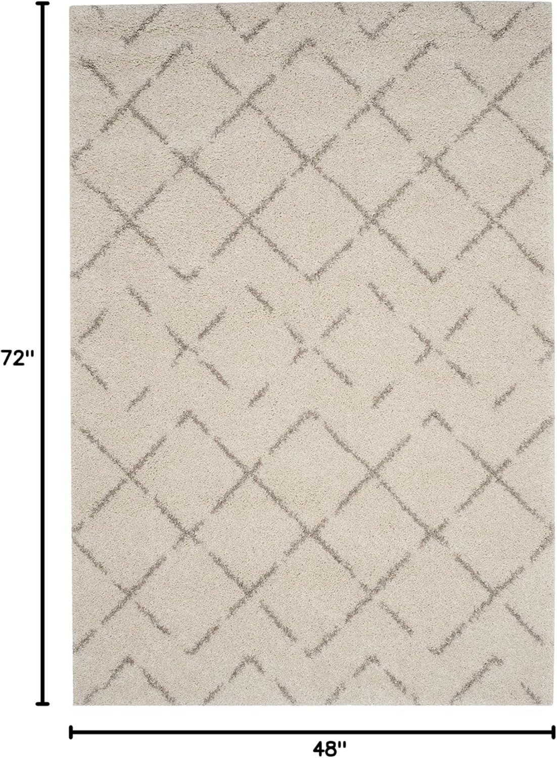 image:imageSAFAVIEH Area Rug 8x10 Arizona Shag Collection Large Ivory amp Beige Moroccan Boho Design NonShedding amp Easy to Clean Ideal for Living Room Bedroom Dining Space ASG743AIvoryBeige