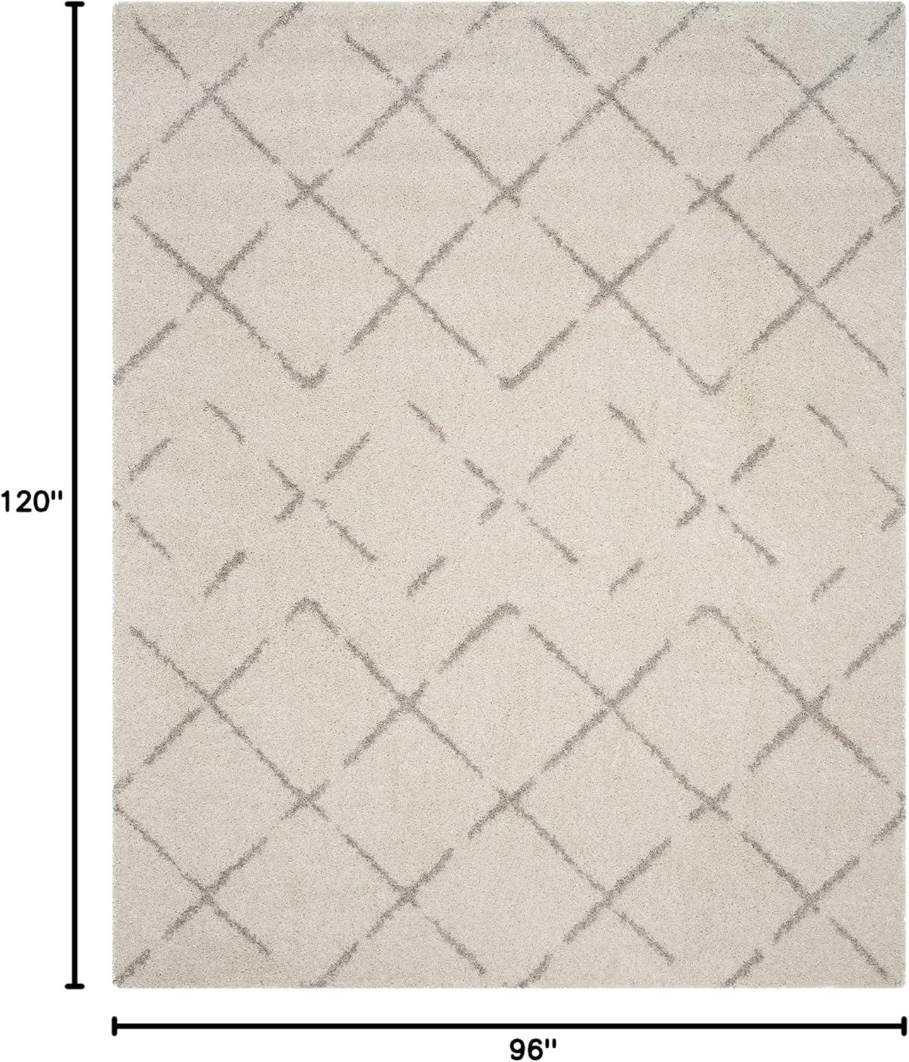 image:imageSAFAVIEH Area Rug 8x10 Arizona Shag Collection Large Ivory amp Beige Moroccan Boho Design NonShedding amp Easy to Clean Ideal for Living Room Bedroom Dining Space ASG743AIvoryBeige