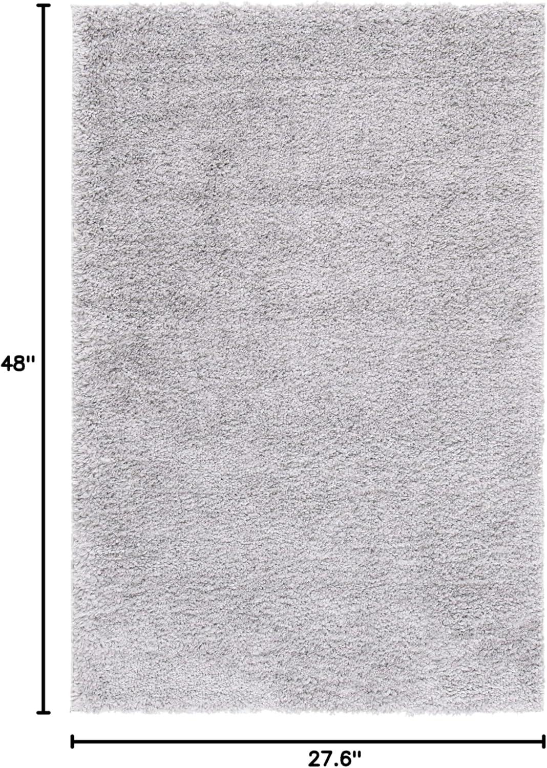 image:imageSAFAVIEH Area Rug 8x10 August Shag Collection Large White Solid Pattern NonShedding amp Easy Cleaning Plush Thick Pile Ideal for Living Room Bedroom Dining Space AUG900ASilver