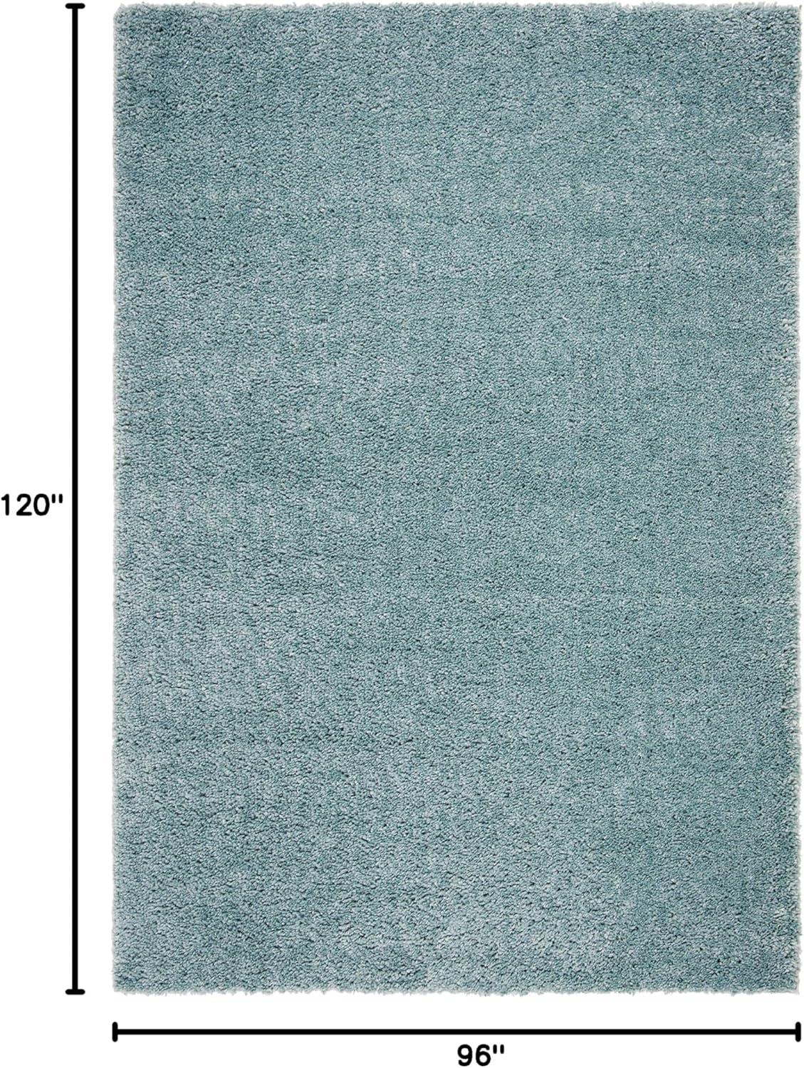 image:imageSAFAVIEH Area Rug 8x10 August Shag Collection Large White Solid Pattern NonShedding amp Easy Cleaning Plush Thick Pile Ideal for Living Room Bedroom Dining Space AUG900AAqua