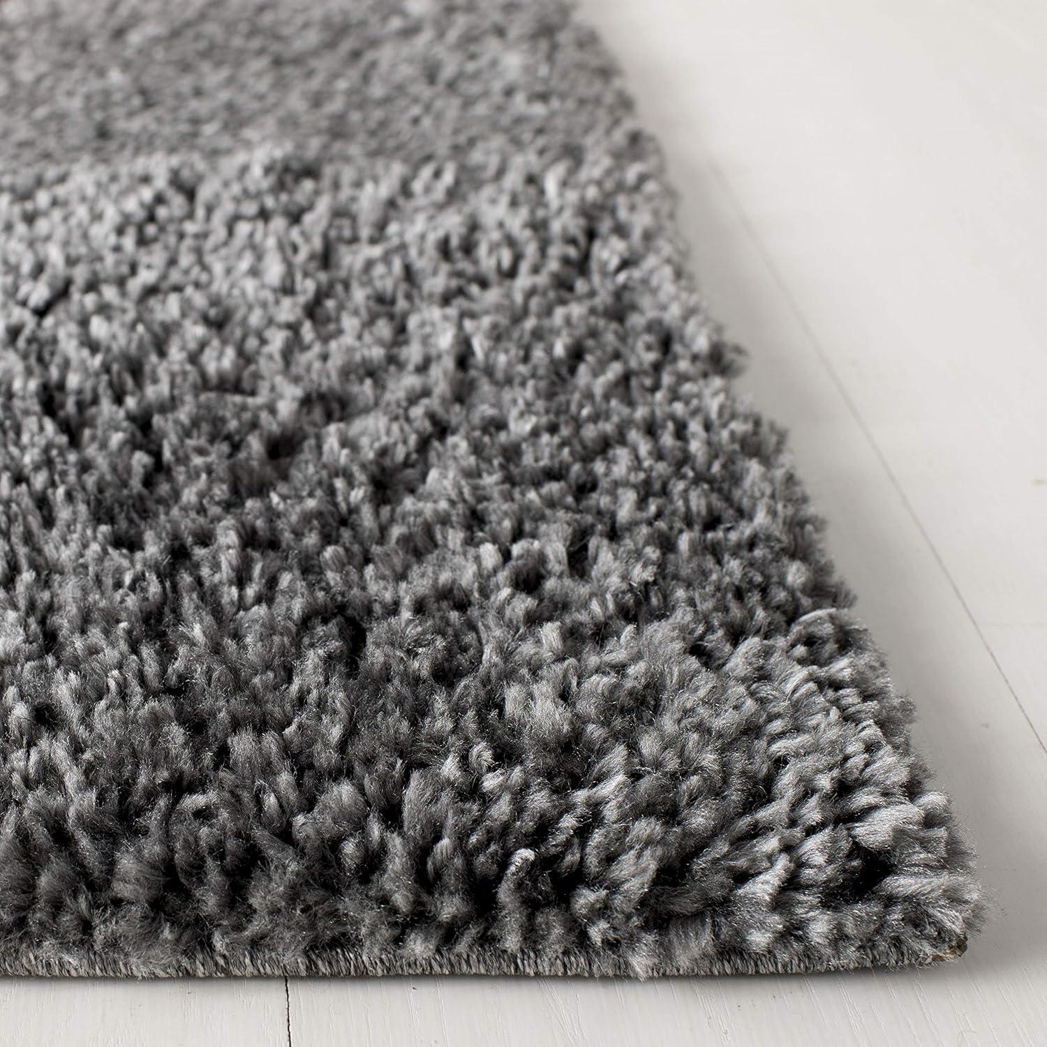 image:imageSAFAVIEH Area Rug 8x10 August Shag Collection Large White Solid Pattern NonShedding amp Easy Cleaning Plush Thick Pile Ideal for Living Room Bedroom Dining Space AUG900AGrey