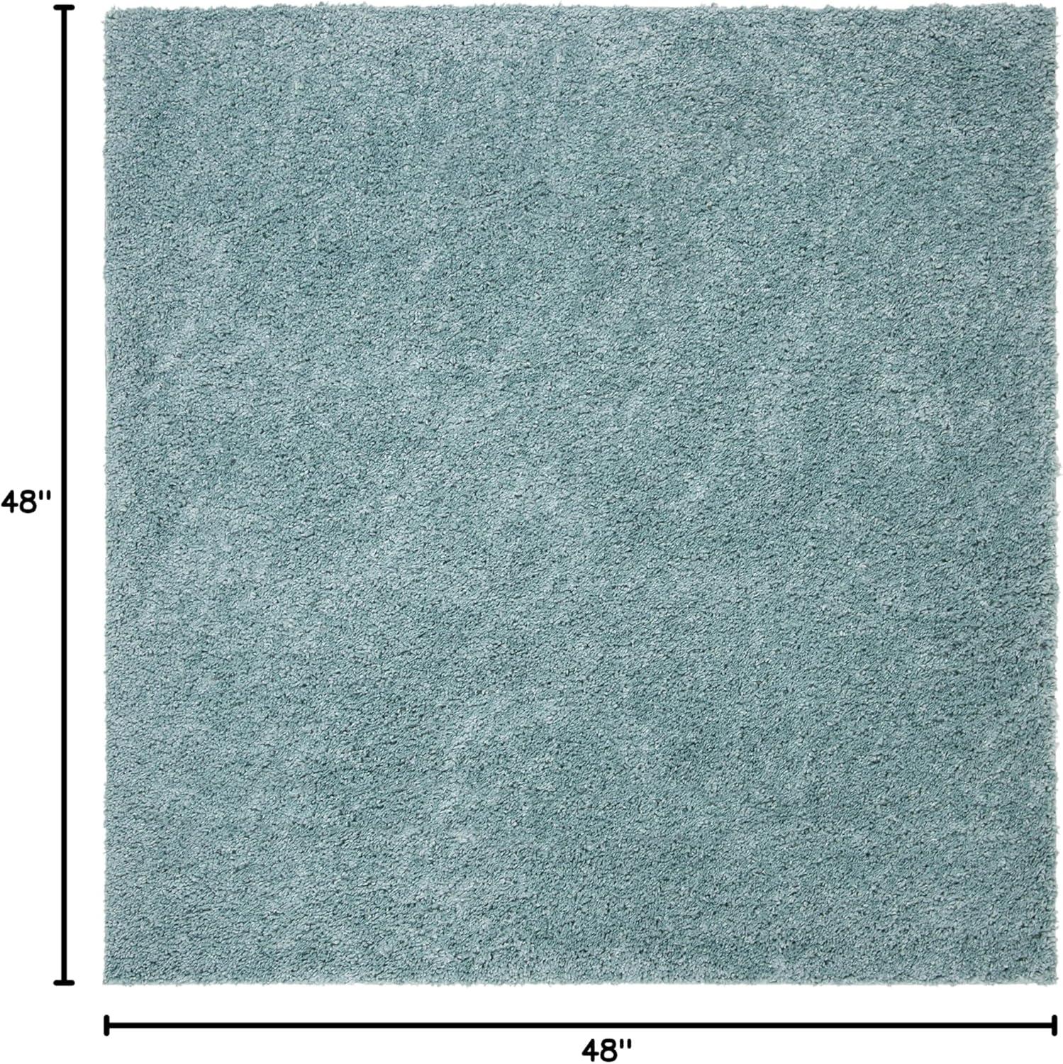 image:imageSAFAVIEH Area Rug 8x10 August Shag Collection Large White Solid Pattern NonShedding amp Easy Cleaning Plush Thick Pile Ideal for Living Room Bedroom Dining Space AUG900AAqua