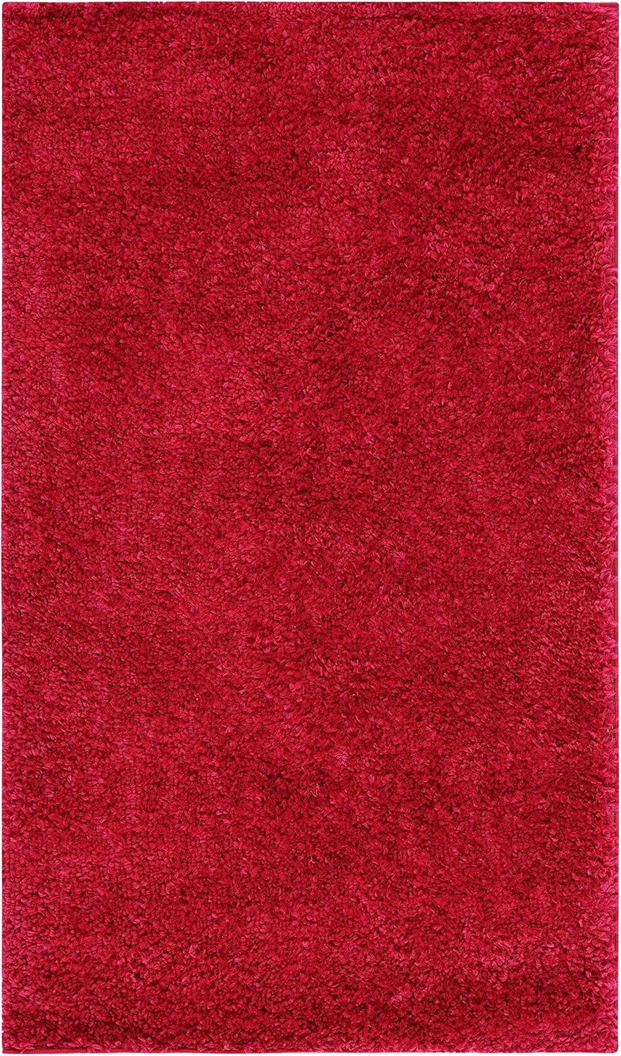 image:imageSAFAVIEH Area Rug 8x10 August Shag Collection Large White Solid Pattern NonShedding amp Easy Cleaning Plush Thick Pile Ideal for Living Room Bedroom Dining Space AUG900ARed