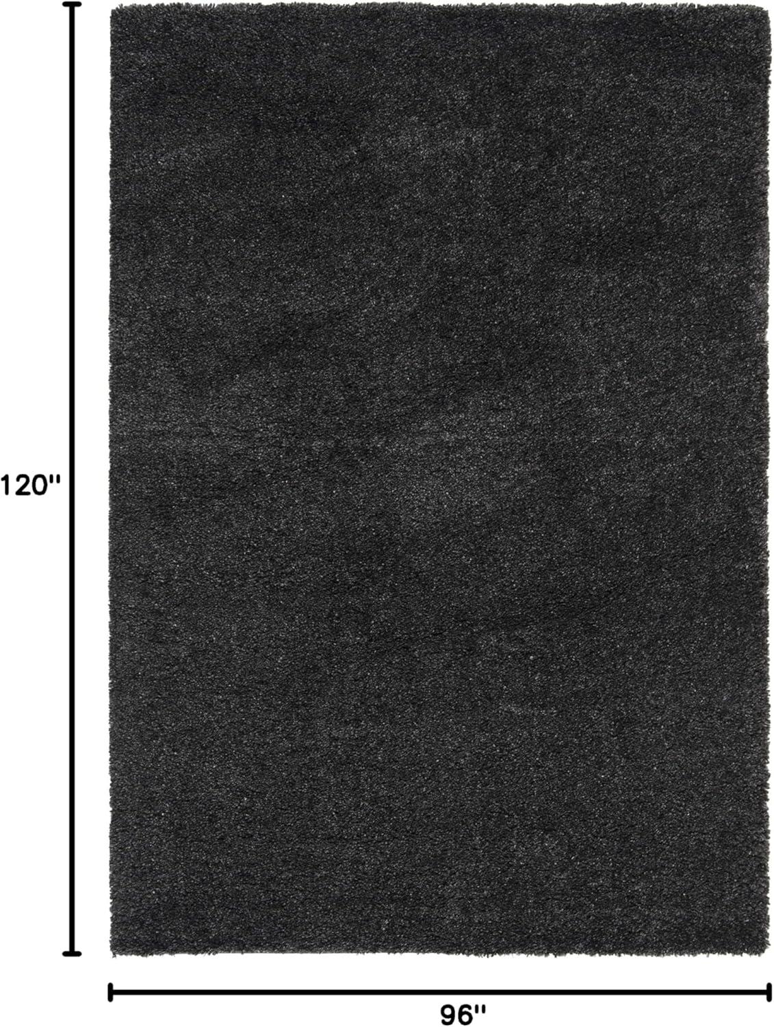image:imageSAFAVIEH Area Rug 8x10 August Shag Collection Large White Solid Pattern NonShedding amp Easy Cleaning Plush Thick Pile Ideal for Living Room Bedroom Dining Space AUG900ACharcoal