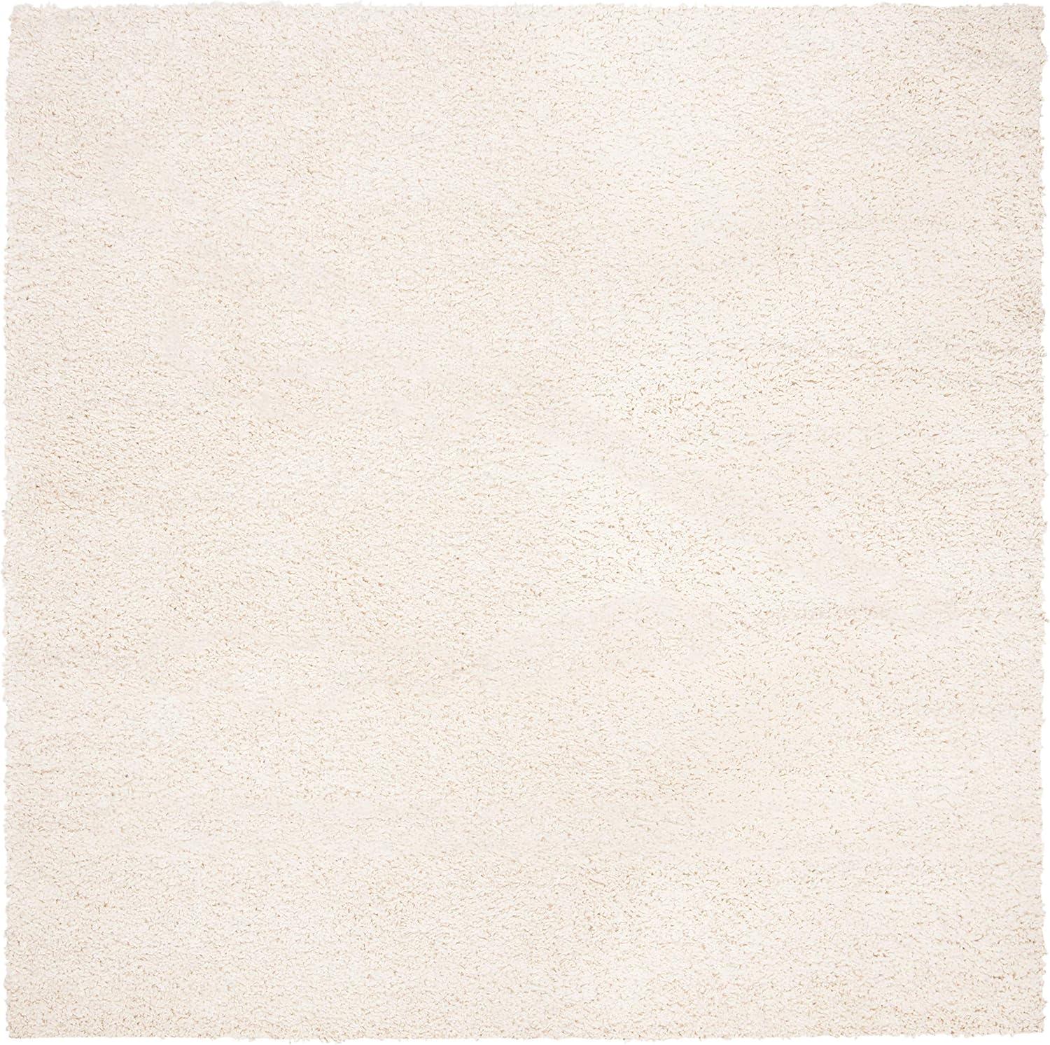image:imageSAFAVIEH Area Rug 8x10 August Shag Collection Large White Solid Pattern NonShedding amp Easy Cleaning Plush Thick Pile Ideal for Living Room Bedroom Dining Space AUG900AIvory