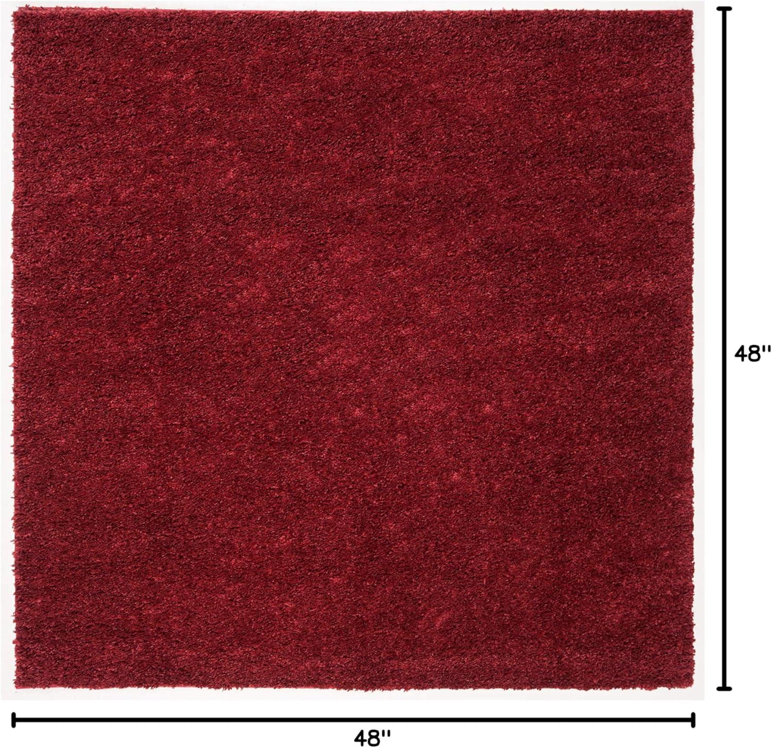 image:imageSAFAVIEH Area Rug 8x10 August Shag Collection Large White Solid Pattern NonShedding amp Easy Cleaning Plush Thick Pile Ideal for Living Room Bedroom Dining Space AUG900ABurgundy