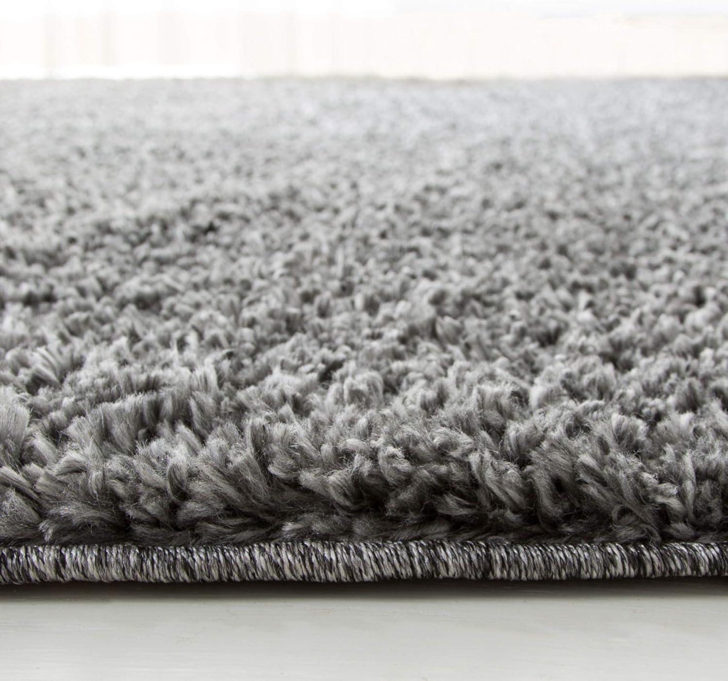image:imageSAFAVIEH Area Rug 8x10 August Shag Collection Large White Solid Pattern NonShedding amp Easy Cleaning Plush Thick Pile Ideal for Living Room Bedroom Dining Space AUG900AGrey