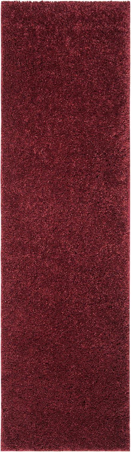 image:imageSAFAVIEH Area Rug 8x10 August Shag Collection Large White Solid Pattern NonShedding amp Easy Cleaning Plush Thick Pile Ideal for Living Room Bedroom Dining Space AUG900ABurgundy