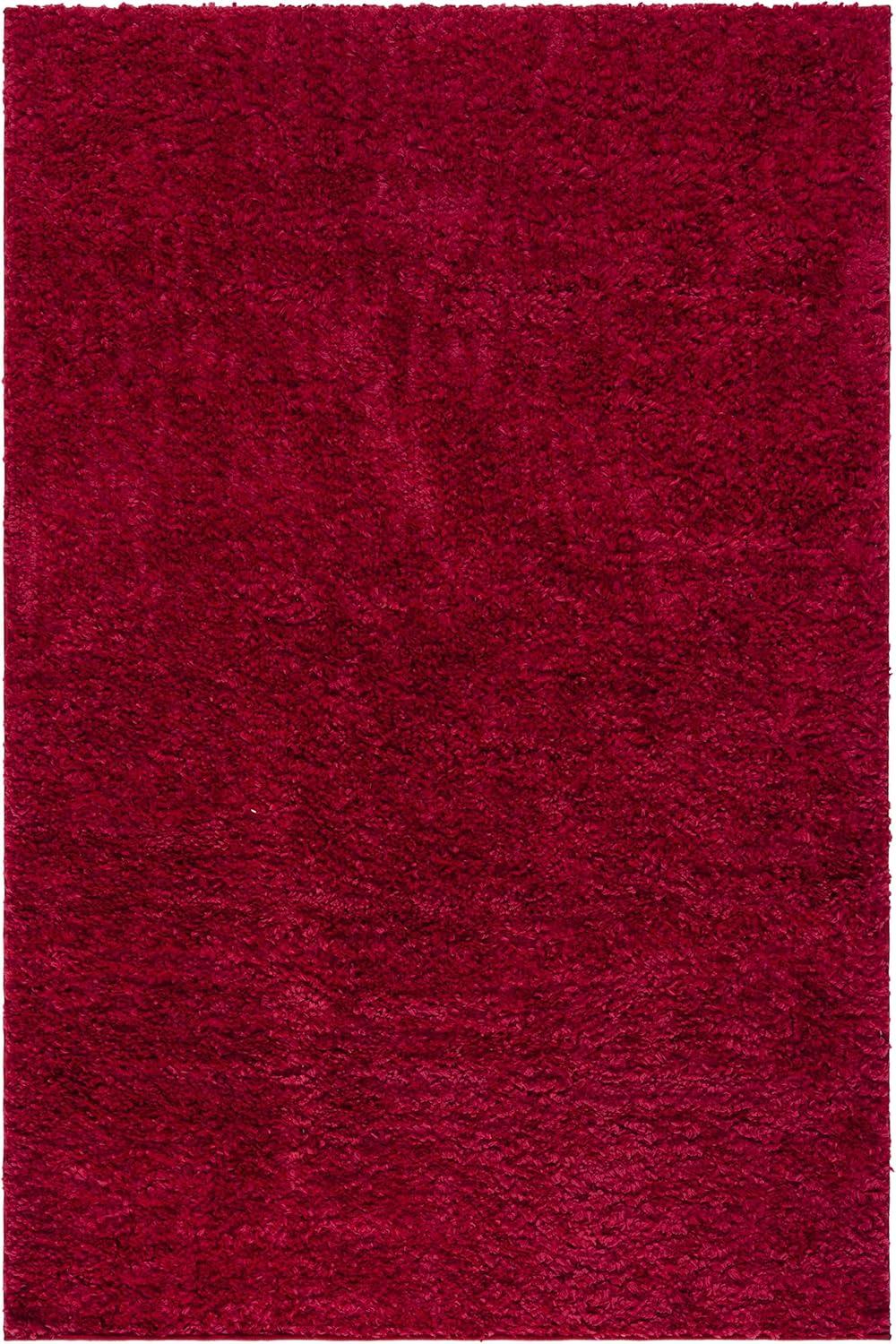 image:imageSAFAVIEH Area Rug 8x10 August Shag Collection Large White Solid Pattern NonShedding amp Easy Cleaning Plush Thick Pile Ideal for Living Room Bedroom Dining Space AUG900ARed