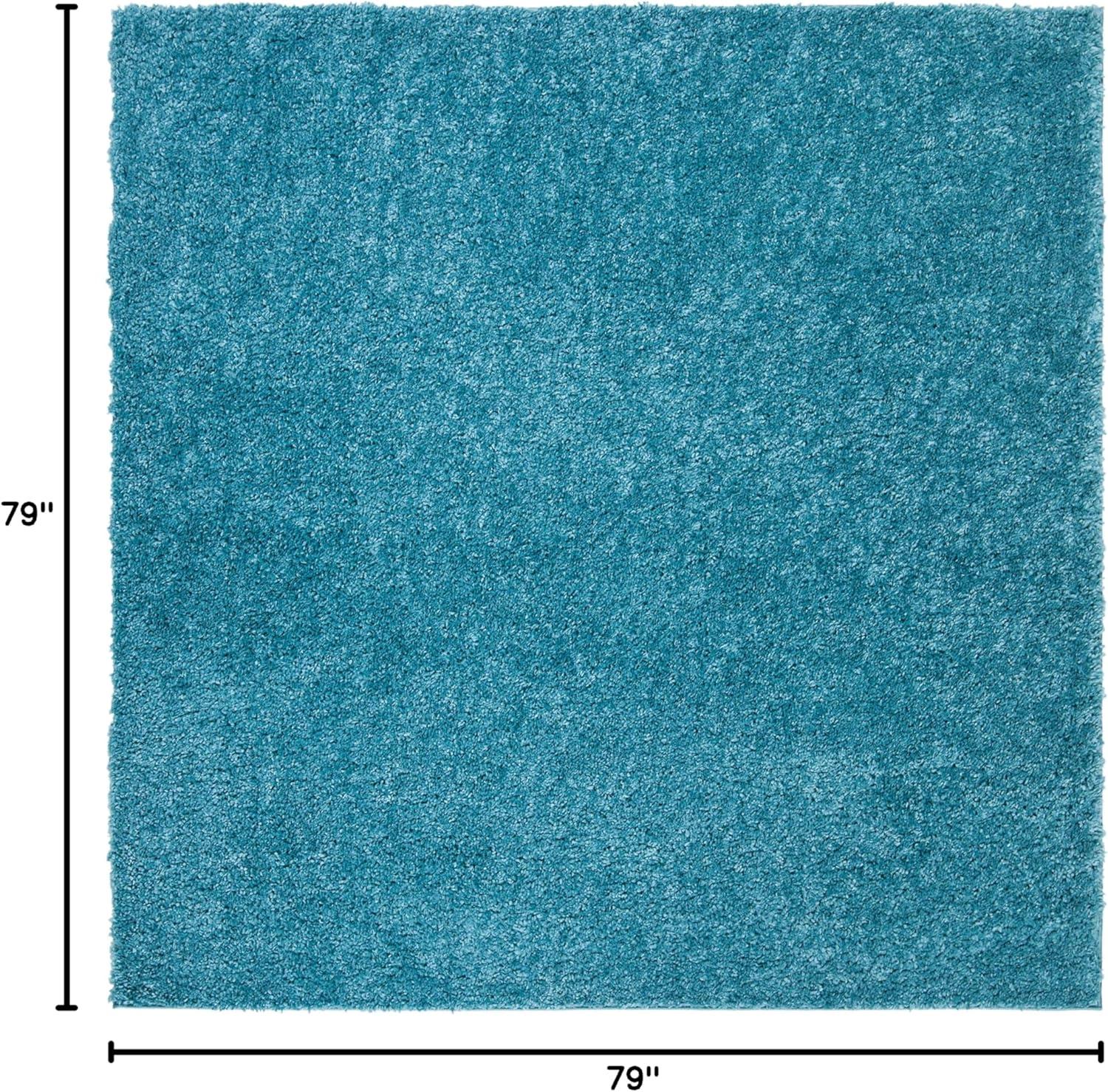image:imageSAFAVIEH Area Rug 8x10 August Shag Collection Large White Solid Pattern NonShedding amp Easy Cleaning Plush Thick Pile Ideal for Living Room Bedroom Dining Space AUG900ATurquoise