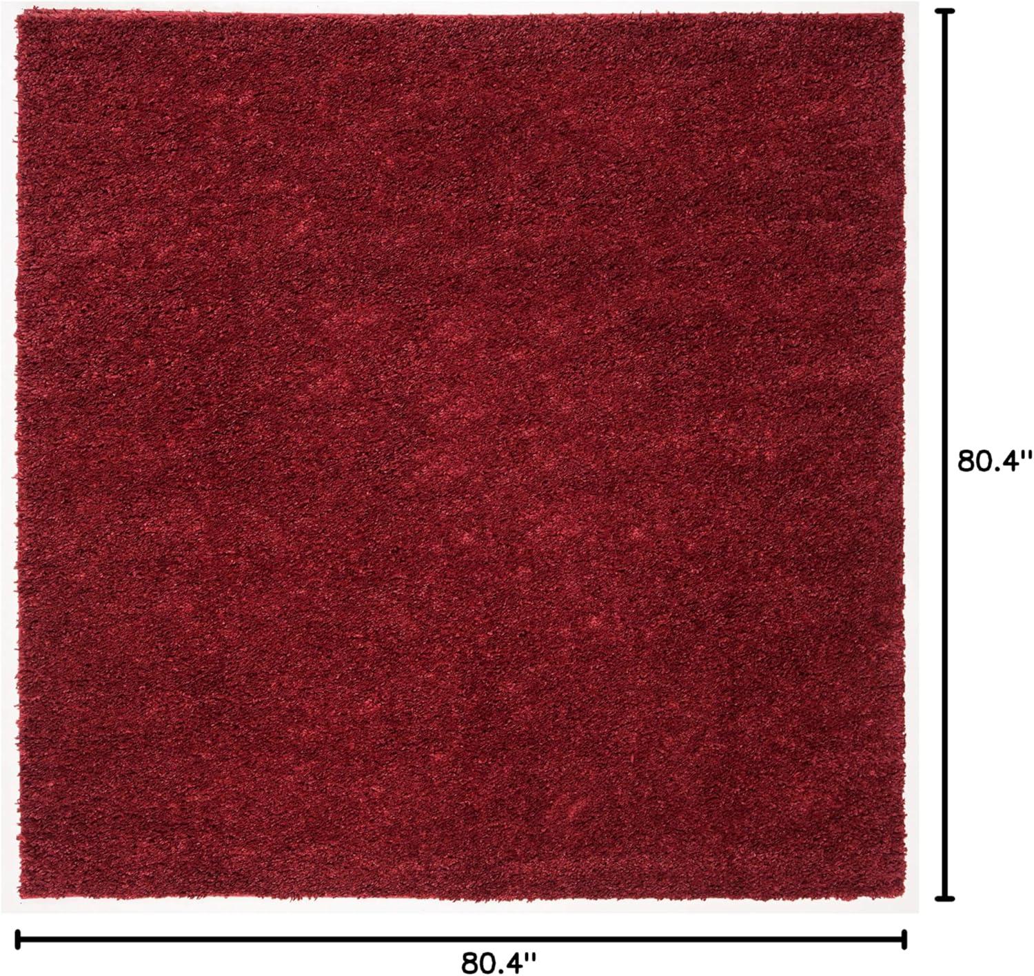 image:imageSAFAVIEH Area Rug 8x10 August Shag Collection Large White Solid Pattern NonShedding amp Easy Cleaning Plush Thick Pile Ideal for Living Room Bedroom Dining Space AUG900ABurgundy