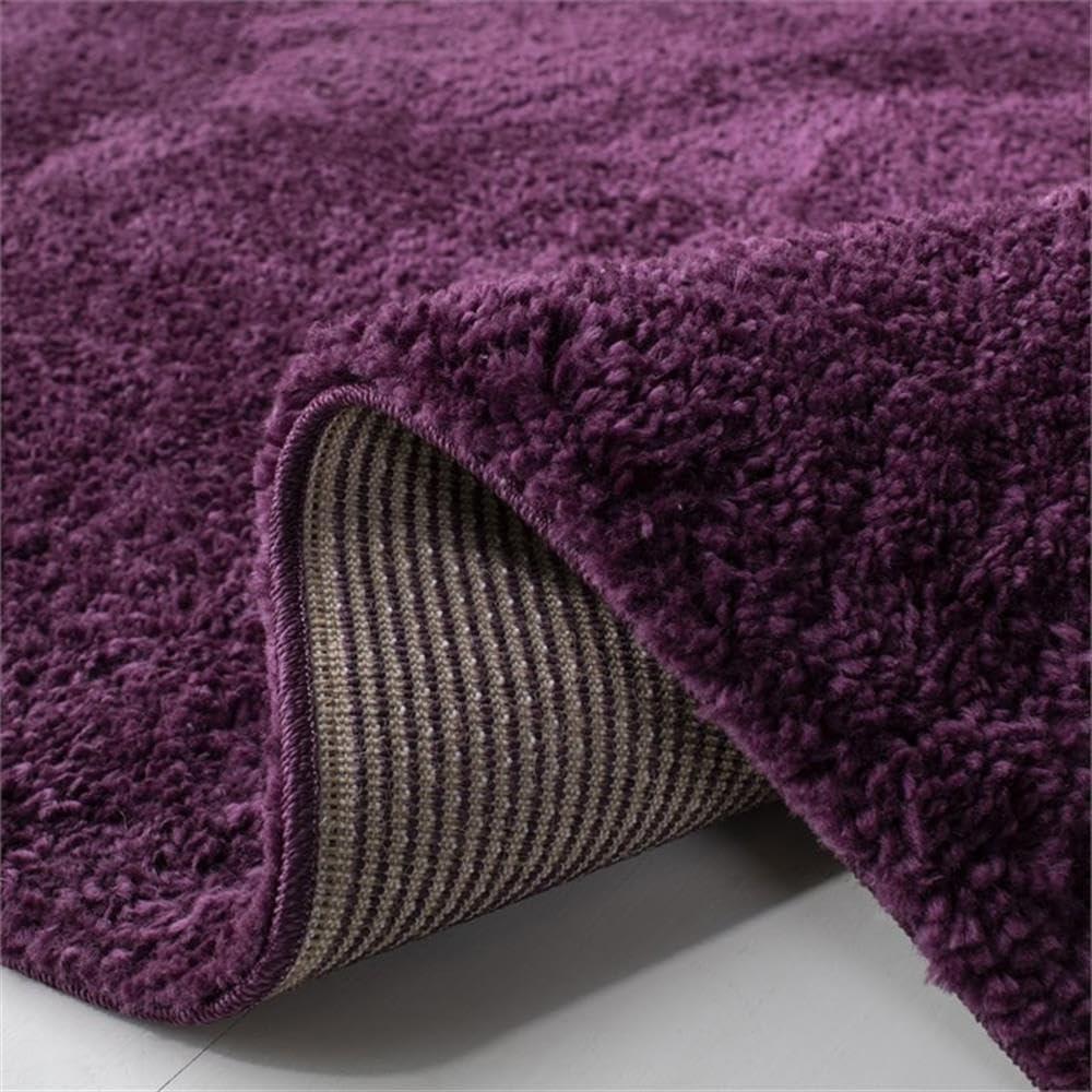image:imageSAFAVIEH Area Rug 8x10 August Shag Collection Large White Solid Pattern NonShedding amp Easy Cleaning Plush Thick Pile Ideal for Living Room Bedroom Dining Space AUG900APurple