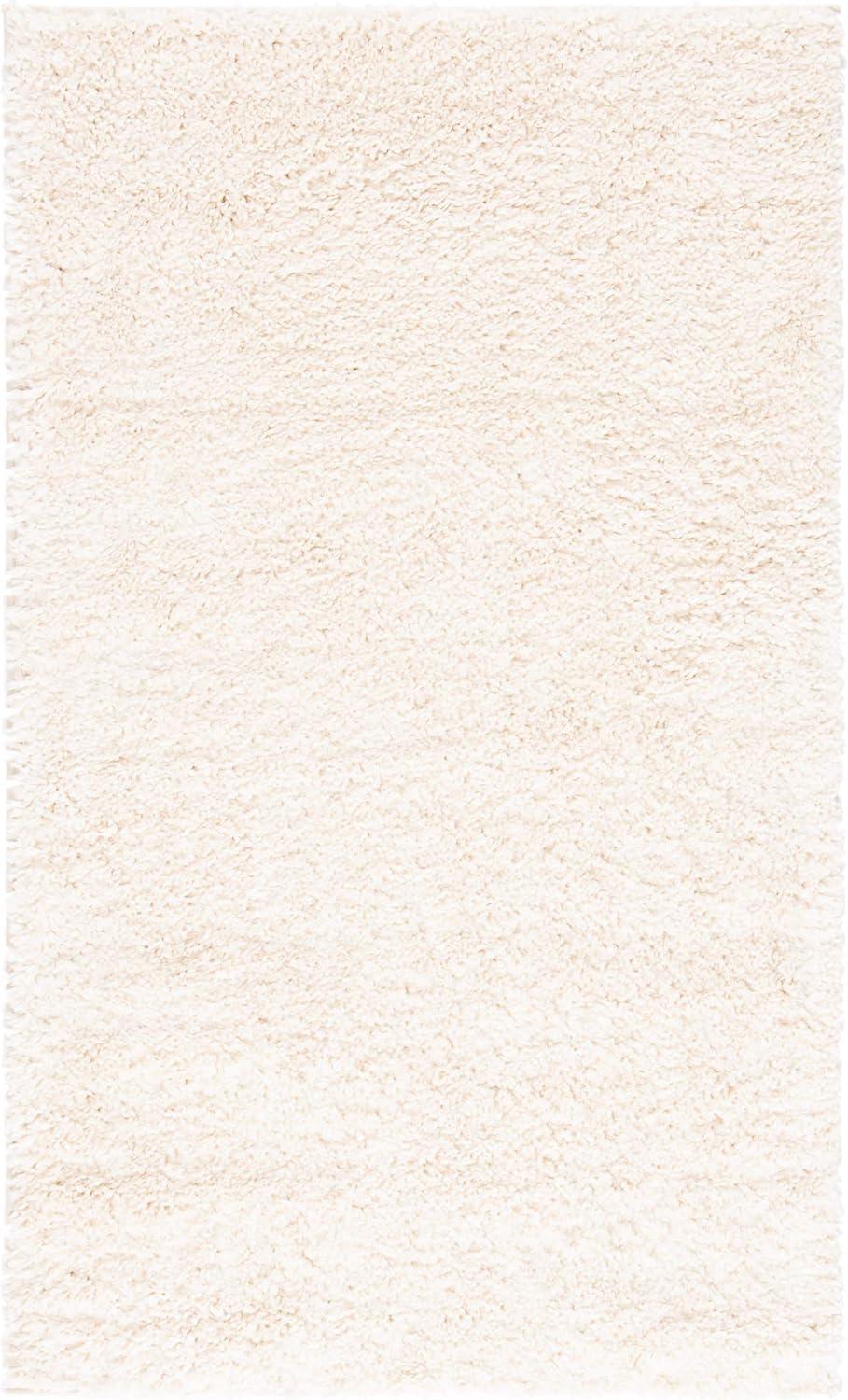 image:imageSAFAVIEH Area Rug 8x10 August Shag Collection Large White Solid Pattern NonShedding amp Easy Cleaning Plush Thick Pile Ideal for Living Room Bedroom Dining Space AUG900AIvory
