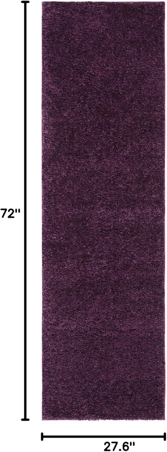 image:imageSAFAVIEH Area Rug 8x10 August Shag Collection Large White Solid Pattern NonShedding amp Easy Cleaning Plush Thick Pile Ideal for Living Room Bedroom Dining Space AUG900APurple