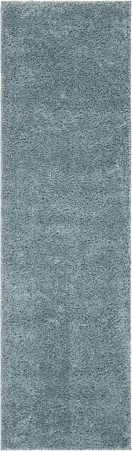 image:imageSAFAVIEH Area Rug 8x10 August Shag Collection Large White Solid Pattern NonShedding amp Easy Cleaning Plush Thick Pile Ideal for Living Room Bedroom Dining Space AUG900AAqua