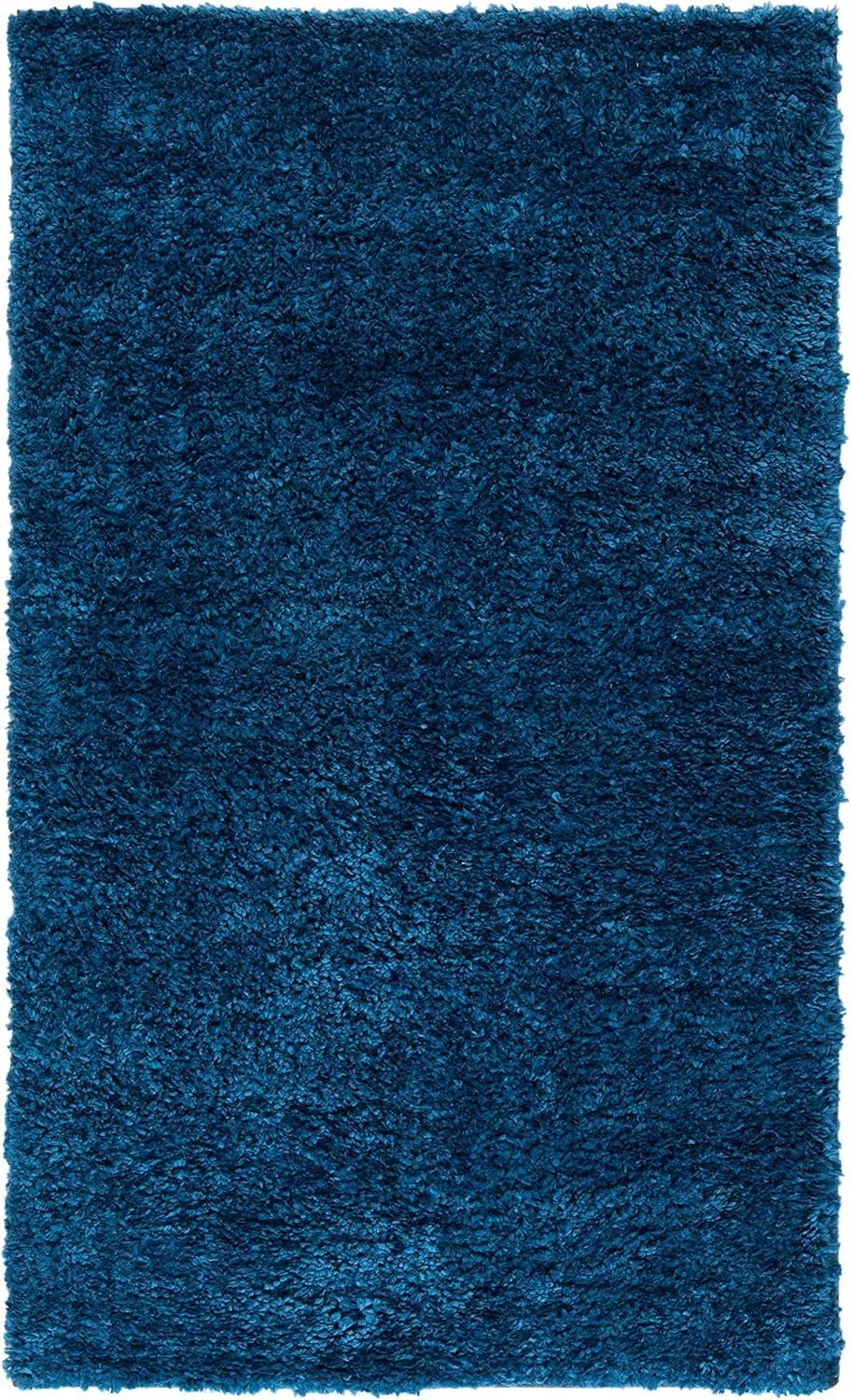 image:imageSAFAVIEH Area Rug 8x10 August Shag Collection Large White Solid Pattern NonShedding amp Easy Cleaning Plush Thick Pile Ideal for Living Room Bedroom Dining Space AUG900ANavy