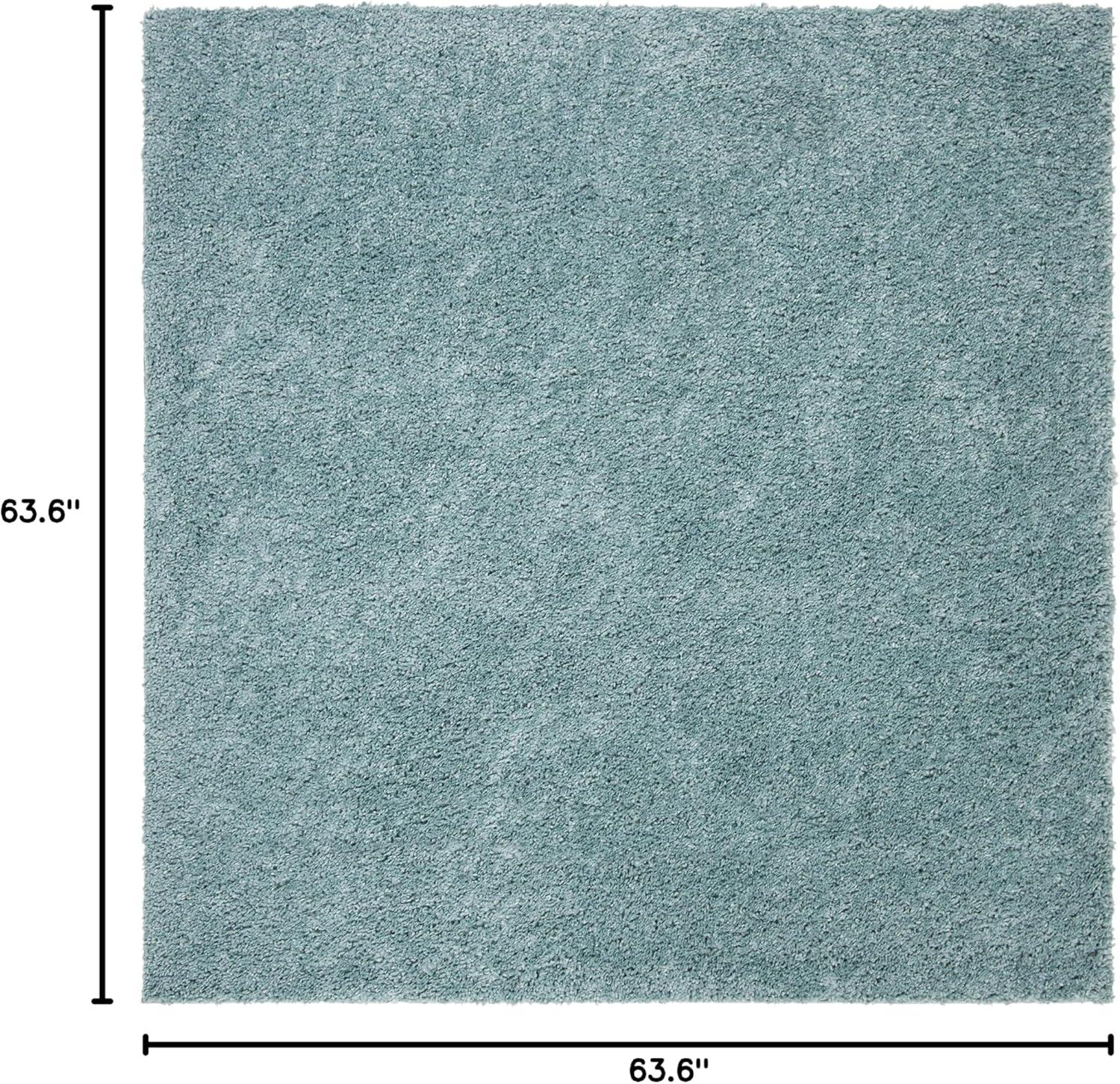 image:imageSAFAVIEH Area Rug 8x10 August Shag Collection Large White Solid Pattern NonShedding amp Easy Cleaning Plush Thick Pile Ideal for Living Room Bedroom Dining Space AUG900AAqua