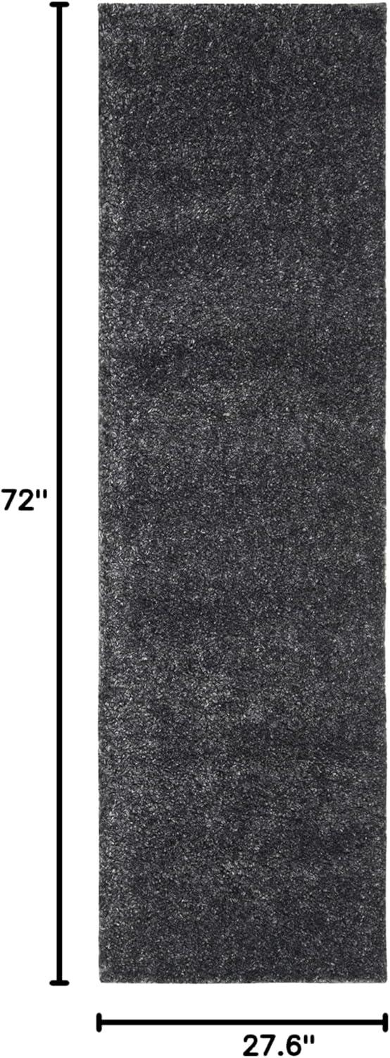 image:imageSAFAVIEH Area Rug 8x10 August Shag Collection Large White Solid Pattern NonShedding amp Easy Cleaning Plush Thick Pile Ideal for Living Room Bedroom Dining Space AUG900ACharcoal