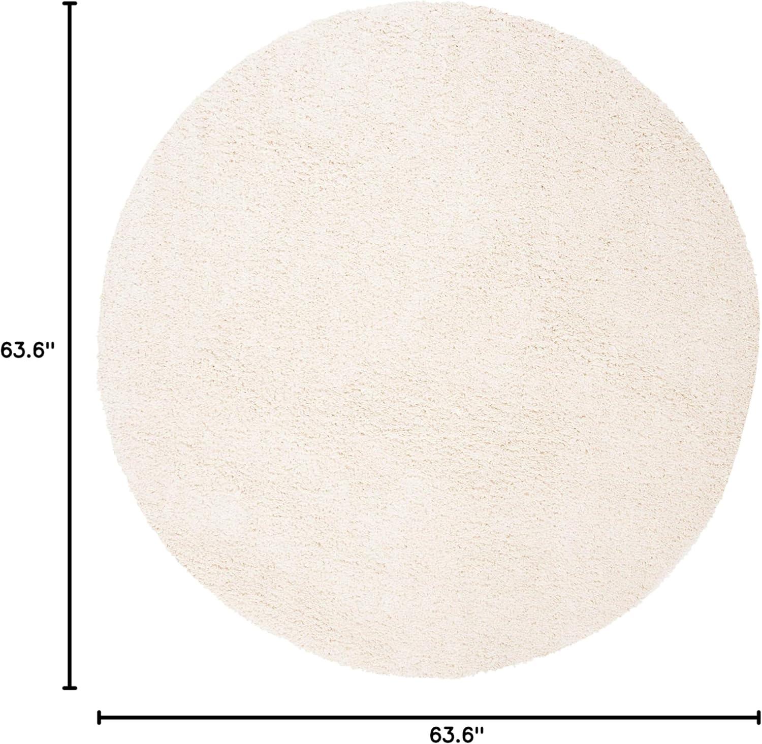 image:imageSAFAVIEH Area Rug 8x10 August Shag Collection Large White Solid Pattern NonShedding amp Easy Cleaning Plush Thick Pile Ideal for Living Room Bedroom Dining Space AUG900AIvory