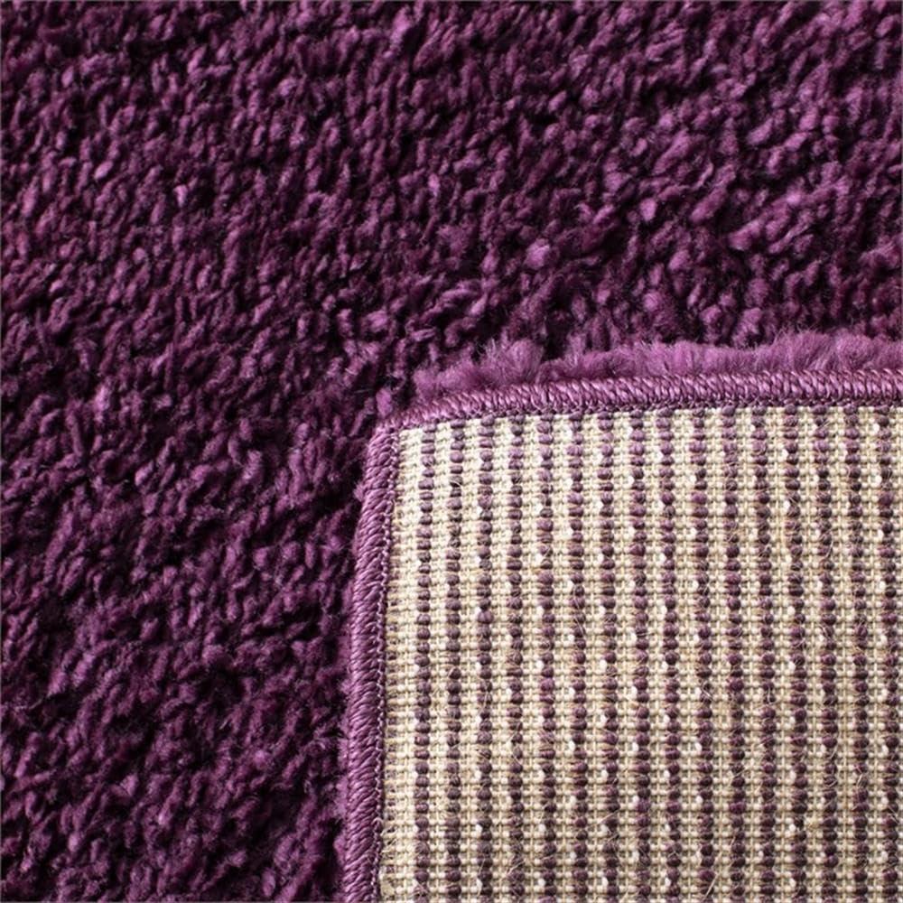 image:imageSAFAVIEH Area Rug 8x10 August Shag Collection Large White Solid Pattern NonShedding amp Easy Cleaning Plush Thick Pile Ideal for Living Room Bedroom Dining Space AUG900APurple
