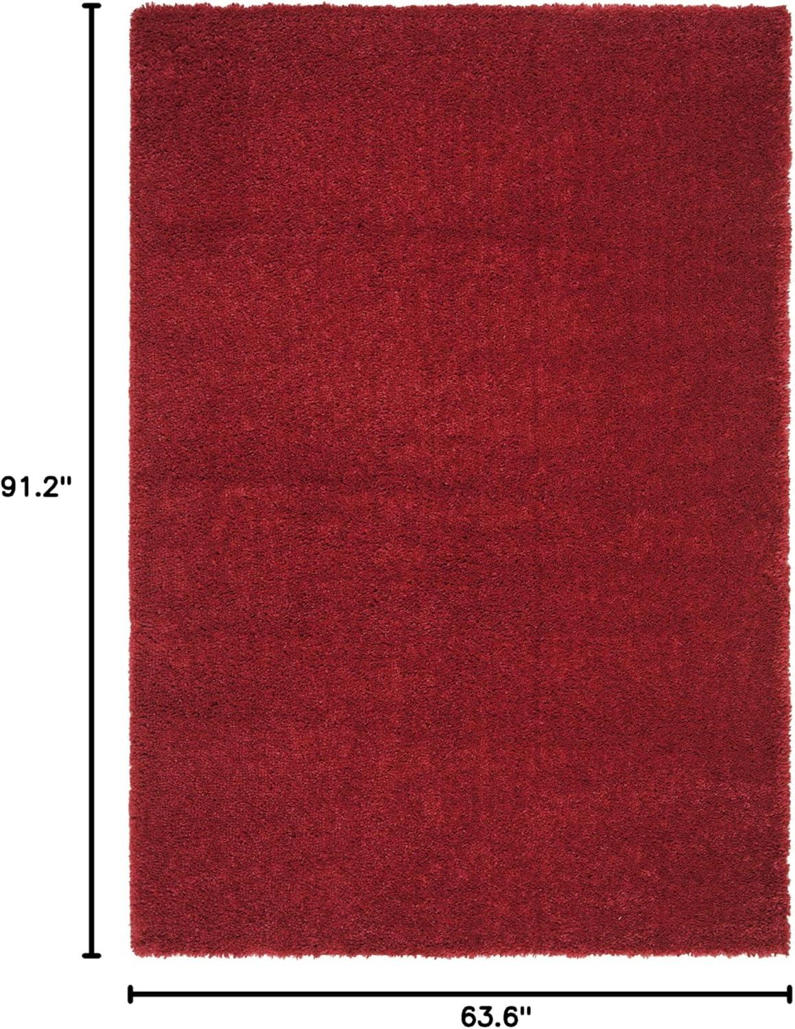 image:imageSAFAVIEH Area Rug 8x10 August Shag Collection Large White Solid Pattern NonShedding amp Easy Cleaning Plush Thick Pile Ideal for Living Room Bedroom Dining Space AUG900ARed