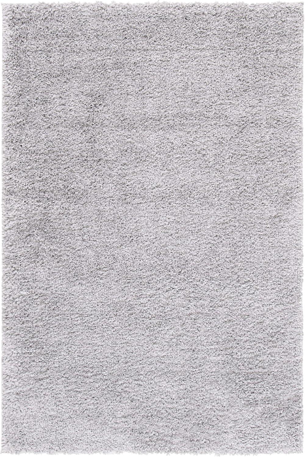 image:imageSAFAVIEH Area Rug 8x10 August Shag Collection Large White Solid Pattern NonShedding amp Easy Cleaning Plush Thick Pile Ideal for Living Room Bedroom Dining Space AUG900ASilver