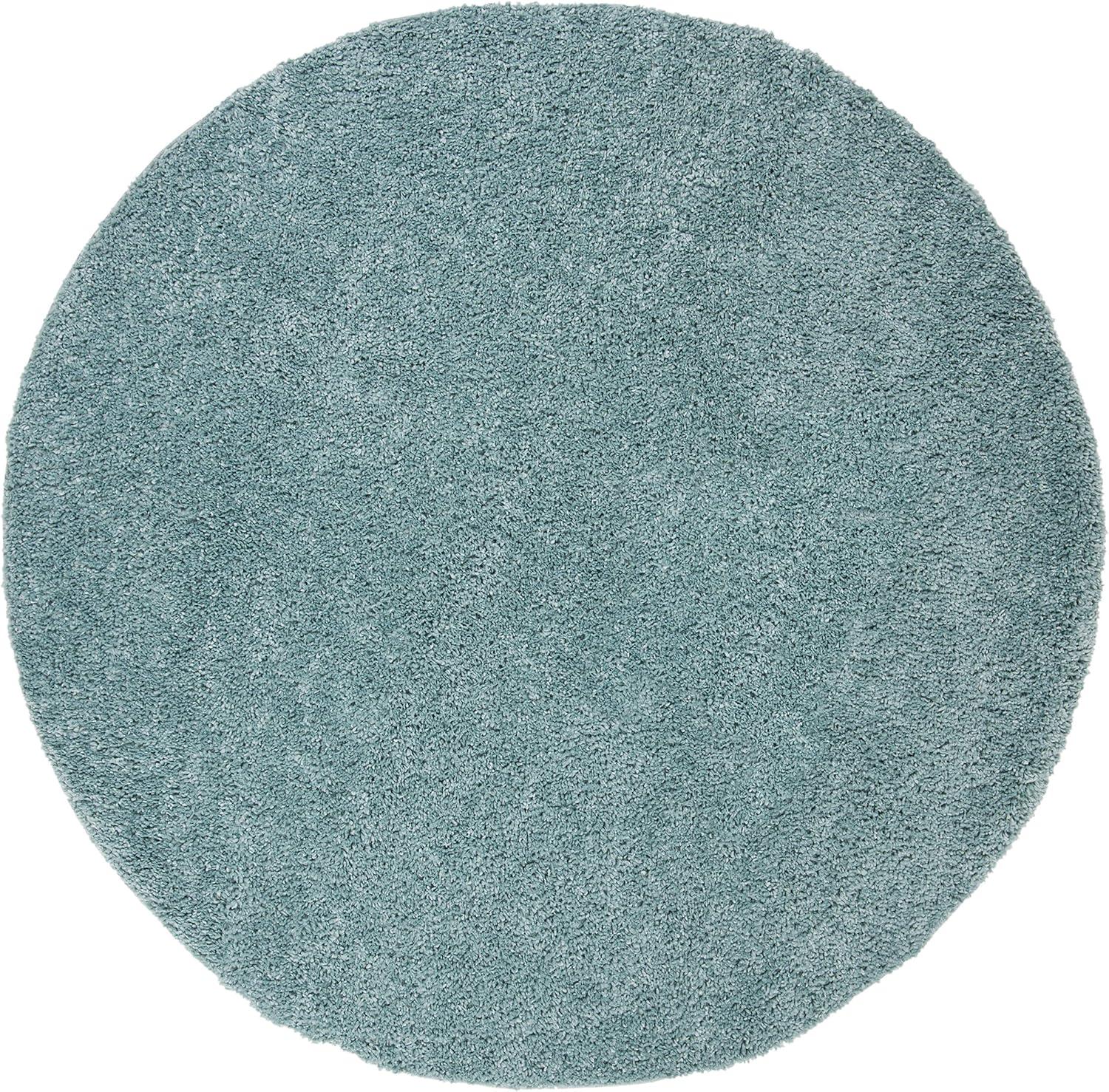 image:imageSAFAVIEH Area Rug 8x10 August Shag Collection Large White Solid Pattern NonShedding amp Easy Cleaning Plush Thick Pile Ideal for Living Room Bedroom Dining Space AUG900AAqua