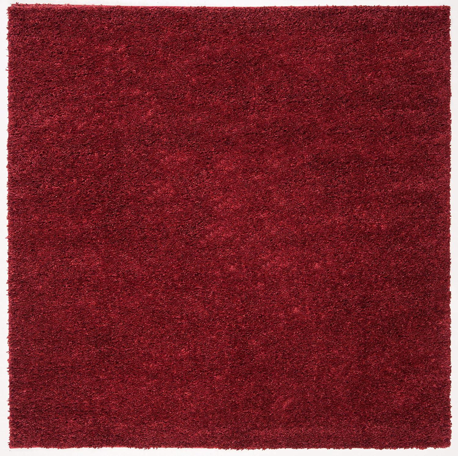image:imageSAFAVIEH Area Rug 8x10 August Shag Collection Large White Solid Pattern NonShedding amp Easy Cleaning Plush Thick Pile Ideal for Living Room Bedroom Dining Space AUG900ABurgundy