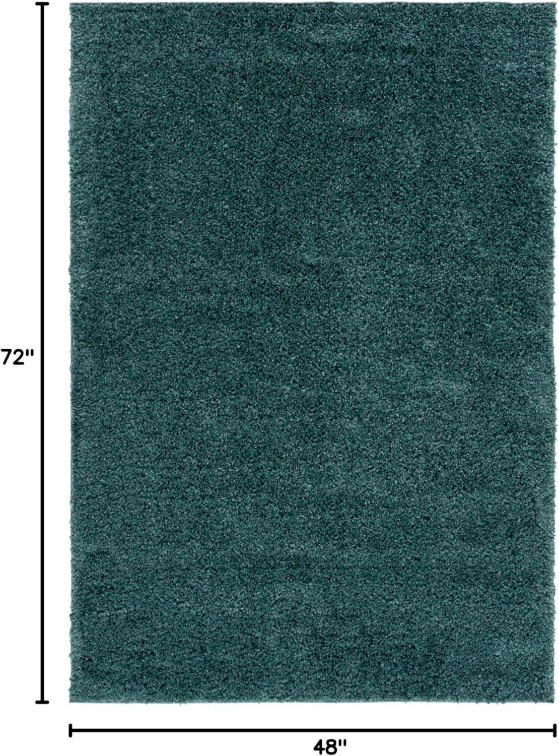image:imageSAFAVIEH Area Rug 8x10 August Shag Collection Large White Solid Pattern NonShedding amp Easy Cleaning Plush Thick Pile Ideal for Living Room Bedroom Dining Space AUG900AGreen