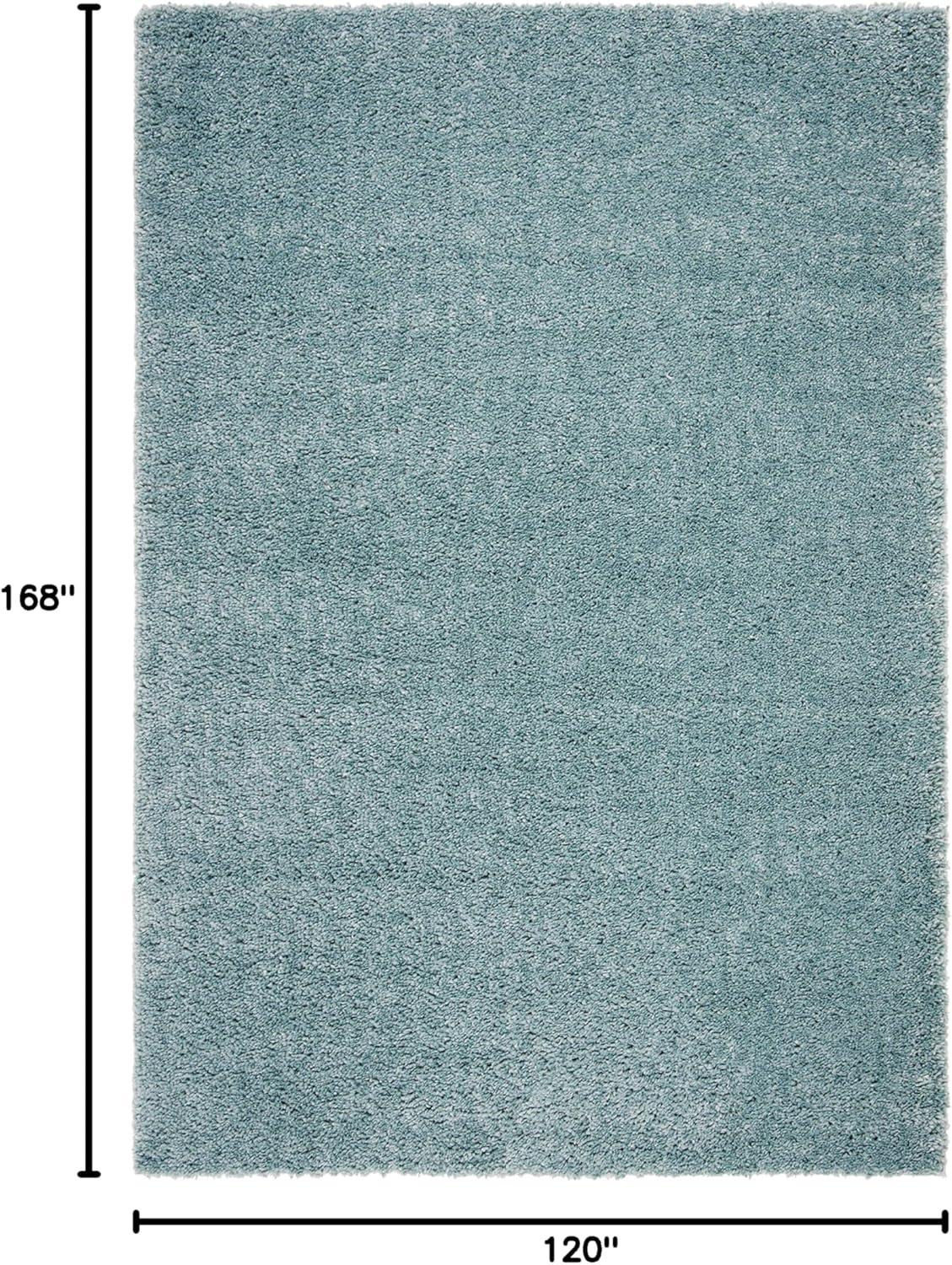 image:imageSAFAVIEH Area Rug 8x10 August Shag Collection Large White Solid Pattern NonShedding amp Easy Cleaning Plush Thick Pile Ideal for Living Room Bedroom Dining Space AUG900AAqua
