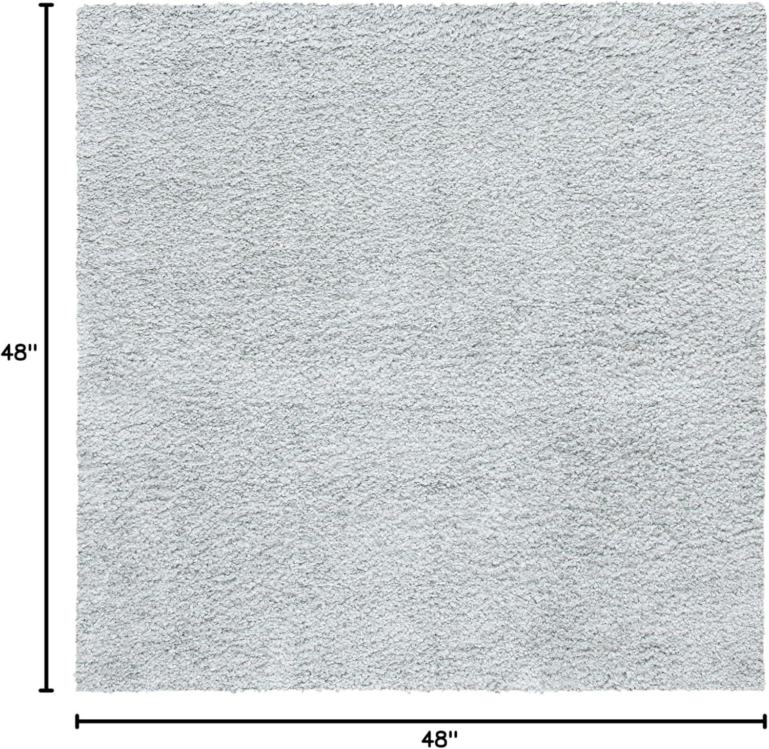 image:imageSAFAVIEH Area Rug 8x10 August Shag Collection Large White Solid Pattern NonShedding amp Easy Cleaning Plush Thick Pile Ideal for Living Room Bedroom Dining Space AUG900ASilver